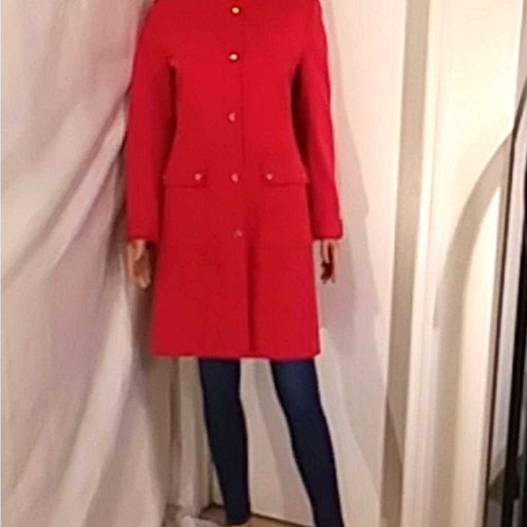 Beautiful Red Coat By Michael Kors